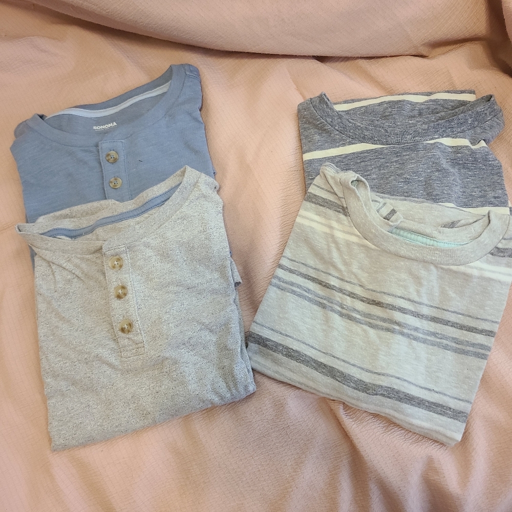 Sonoma Kids Short Sleeve Tees - Blue and Gray
